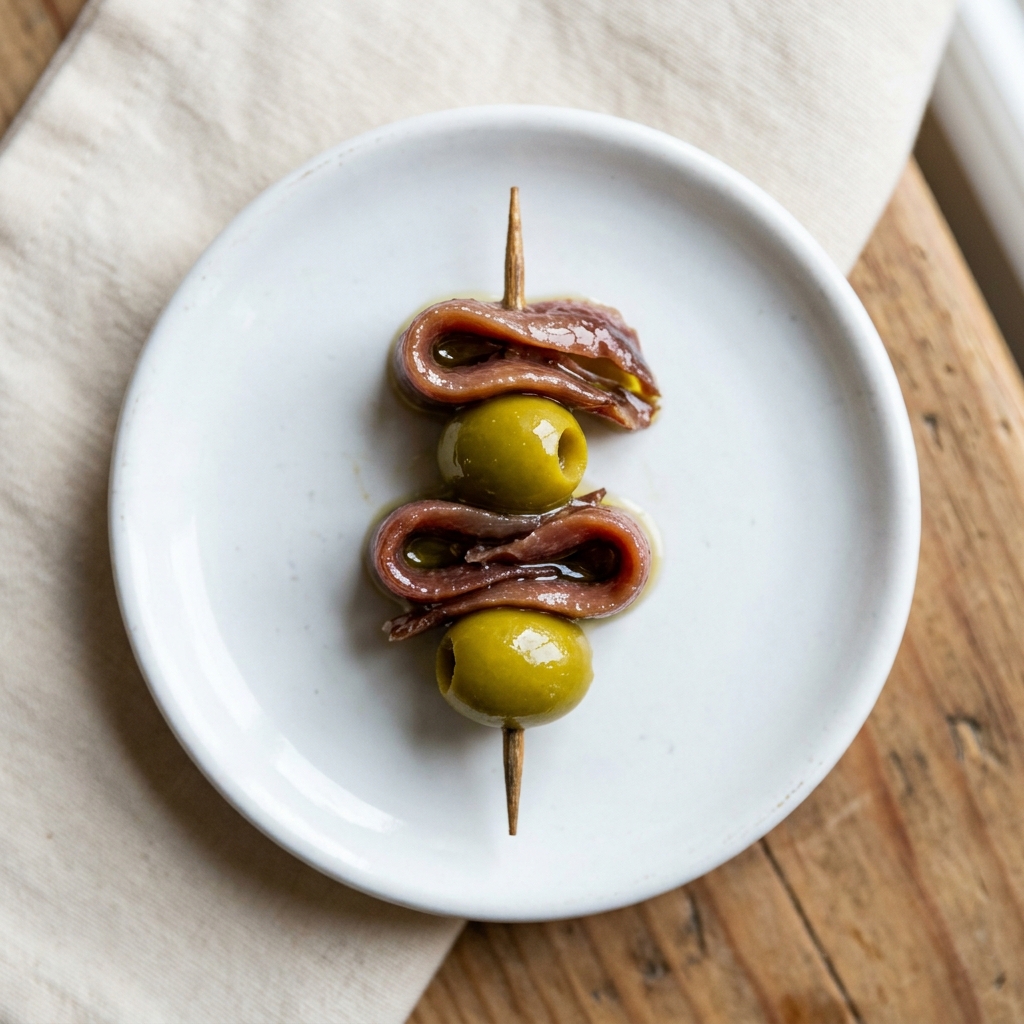 Gilda La de Anchoa — Anchoa y aceituna. Mar del norte en dos bocados.