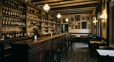 Interior — la barra